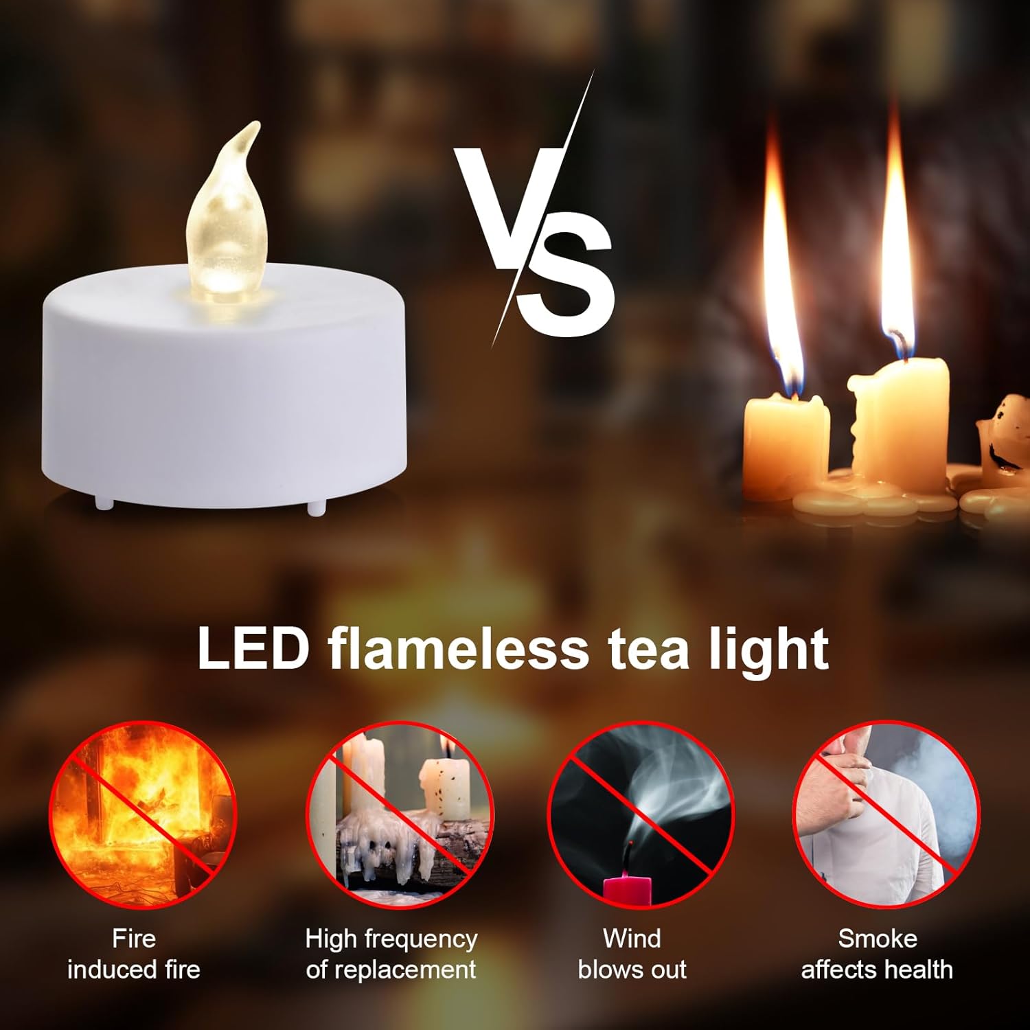 12 Pack Remote LED Tea Lights, - đánh giá và giá Decor Lighting Hours