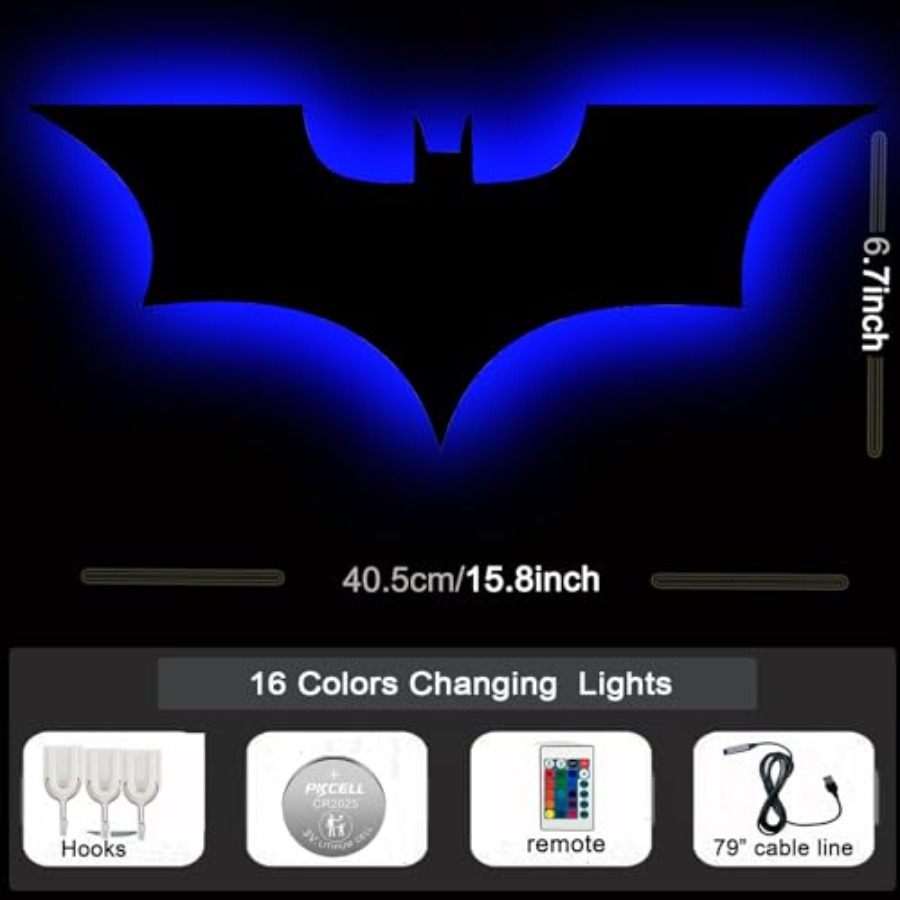 Bat Lamp Neon Sign LED Bat Sig - đánh giá và giá Lighting Christmas Decor