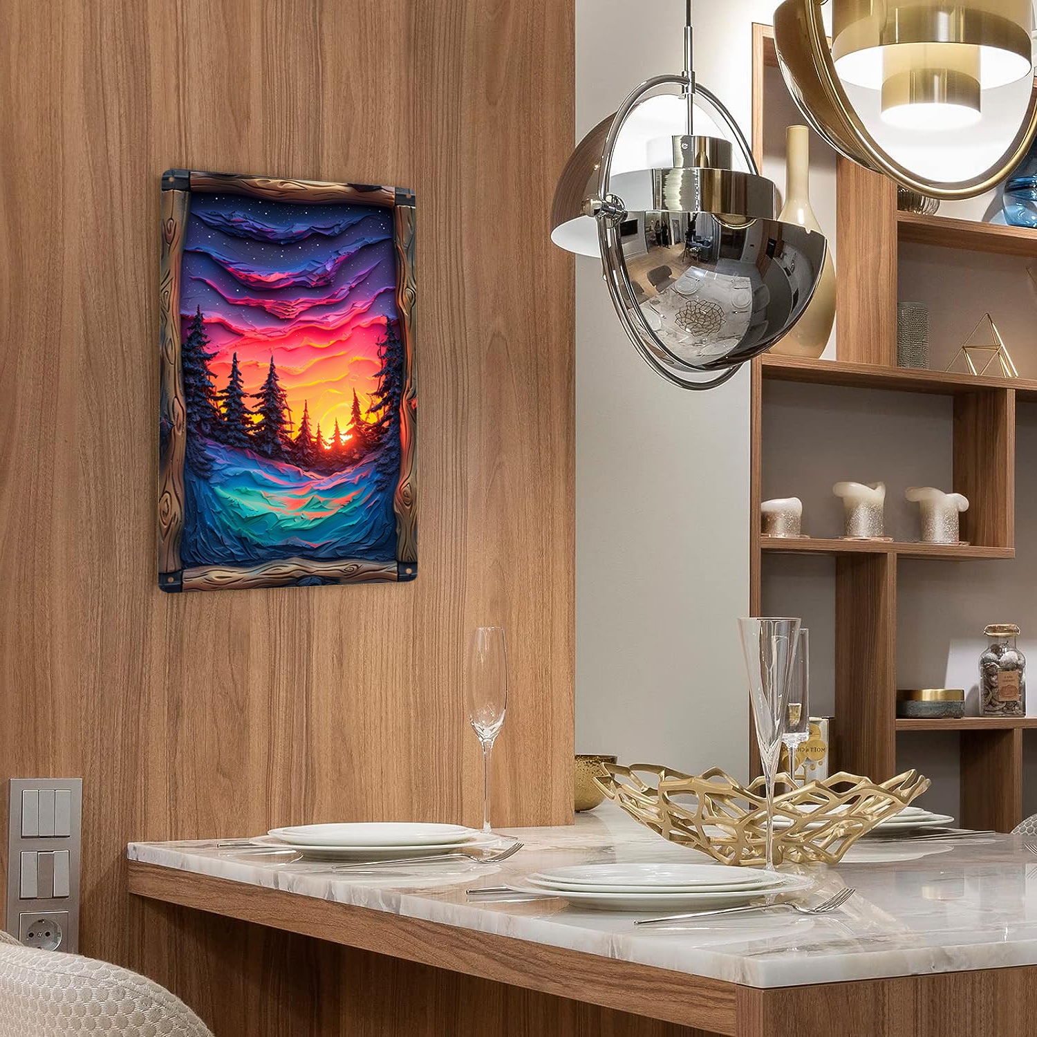 Northern Lights Art Piece, Met - đánh giá và giá Bathroom Lighting Decor Ideas