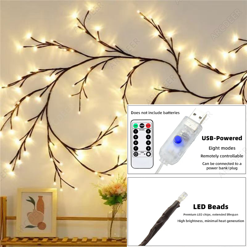 Cherry LED Tree Branch Light U - đánh giá và giá Wall Decor Lighting Tree