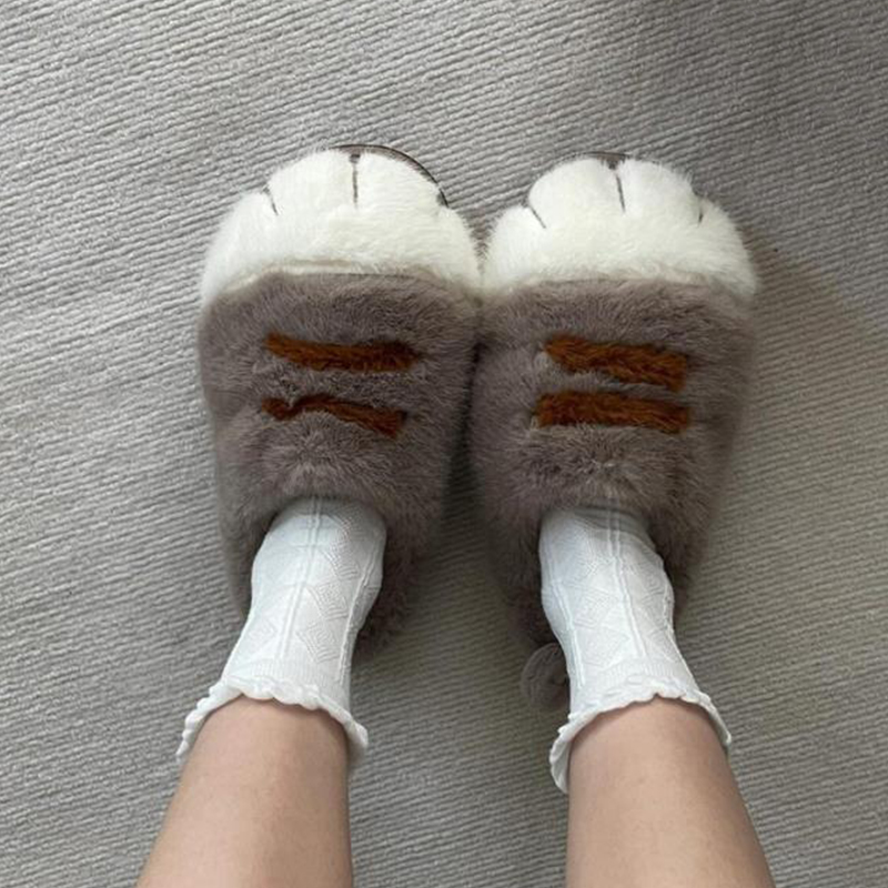 Fun fluffy cats feet slippers  - đánh giá và giá Lighting Christmas Decor