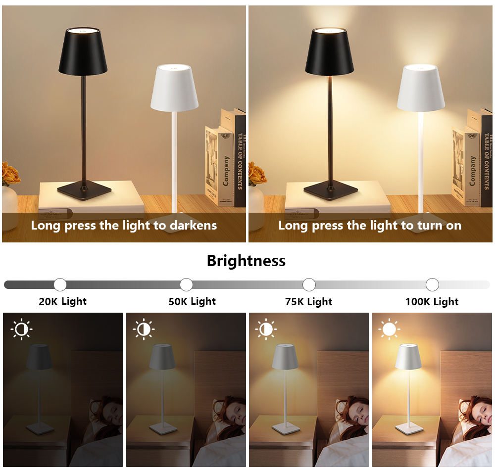 LED Rechargeable Desk Light Wi - đánh giá và giá Room Decor Lighting Lamp