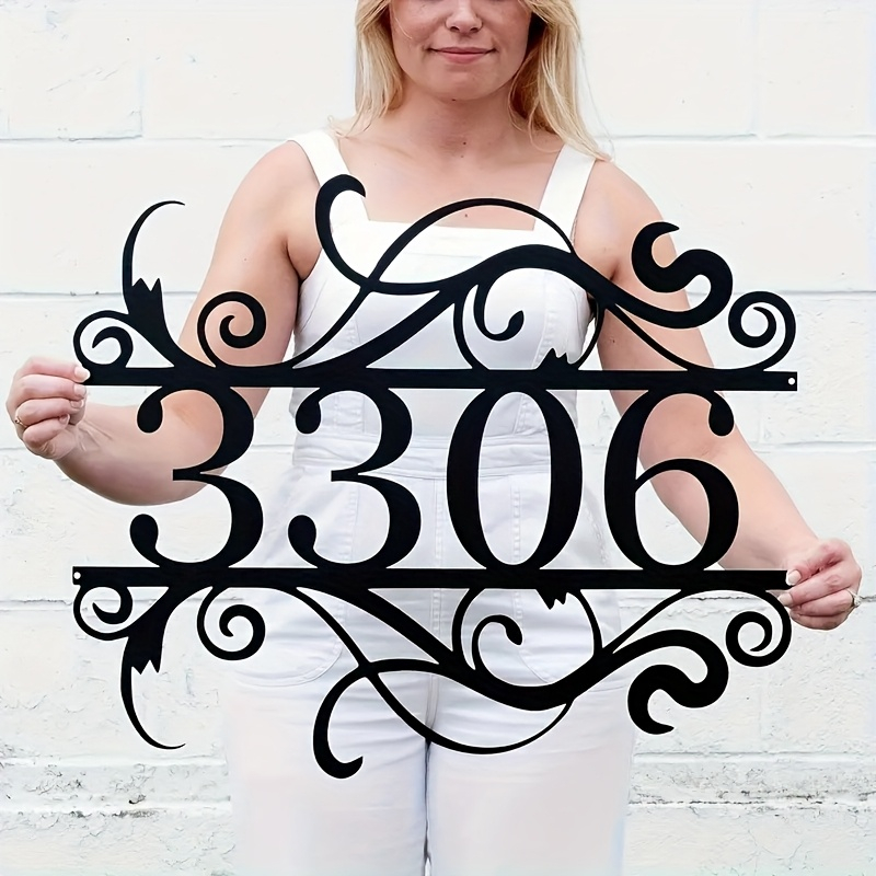Custom Metal Number Plaque Ele - đánh giá và giá Elegant Decor & Lighting Llc