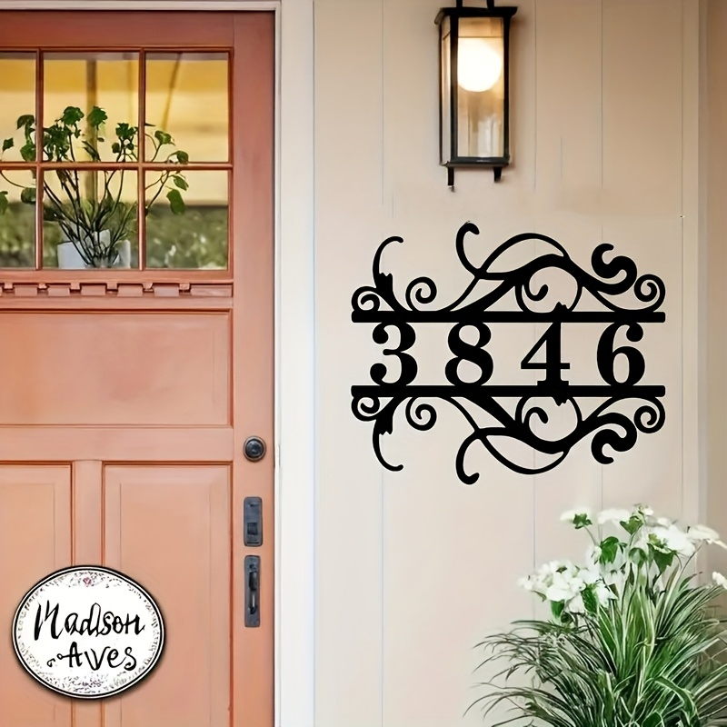 Custom Metal Number Plaque Ele - đánh giá và giá Elegant Decor & Lighting Llc