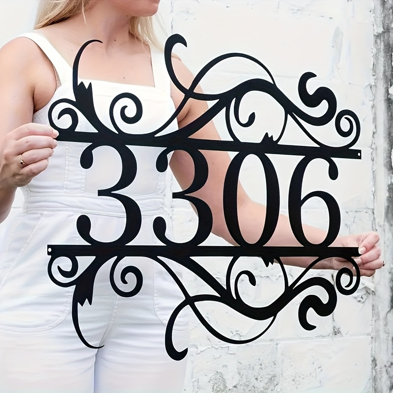 Custom Metal Number Plaque Ele - đánh giá và giá Elegant Decor & Lighting Llc